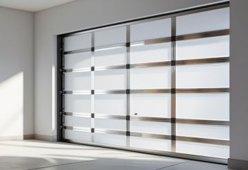 Modern garage door being installed in a Citrus Heights residential garage